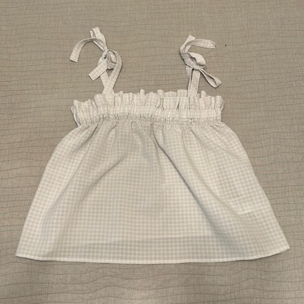 LIKE NEW DIVIDED BY H&M TIE STRAP TOP WHITE - Size Medium SKU:73